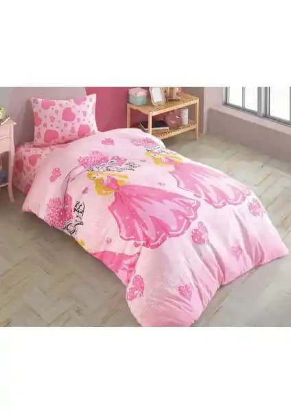 Laliva Pembe Kalpli Kız Çocuk Nevresim Takımı Konfor ve Şıklık Sunar