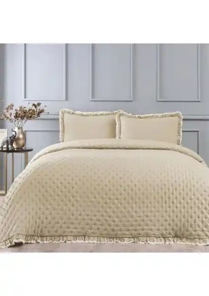 Linens Scarlett Kahverengi Çift Kişilik Yatak Örtüsü Seti Modern ve Zarif Tasarım