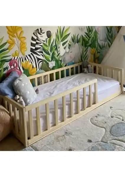 Loolpi Home Montessori Ahşap Unisex Çocuk Karyolası Güvenli ve Dayanıklı Tasarım