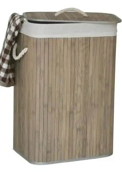 Lorin Bambu Katlanır Çamaşır Sepeti: Dayanıklı ve Şık Tasarımıyla Pratik Kullanım