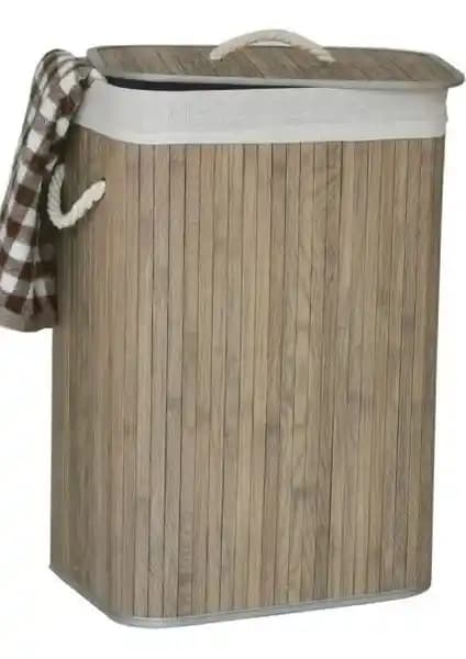 Lorin Bambu Katlanır Çamaşır Sepeti: Dayanıklı ve Şık Tasarımıyla Pratik Kullanım