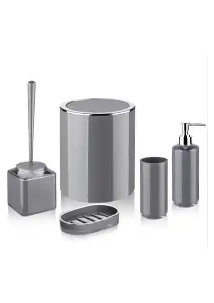 Lossa Banyo Seti Akrilik 5'li: Modern ve Dayanıklı Banyo Aksesuarları Çözümü