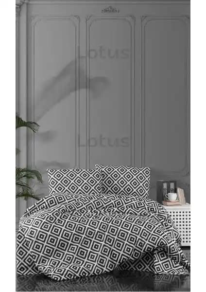 Lotusline Diagonal Tek Kişilik Pamuklu Nevresim Takımı Modern ve Şık Tasarım ve Konfor Sağlar