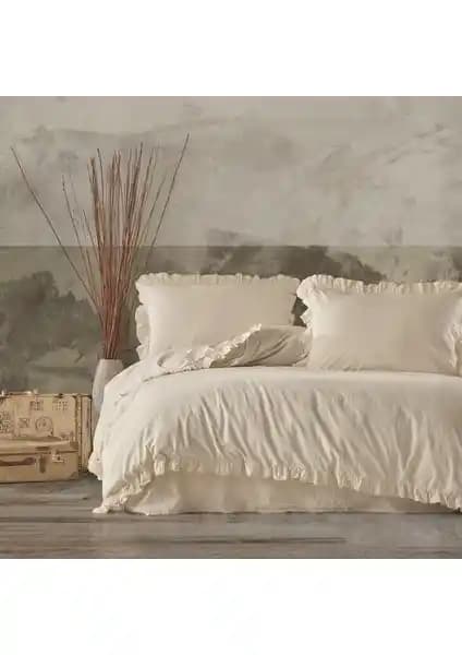 Macas Home Grace Çift Kişilik Pamuklu Fırfırlı Boyalı Nevresim Takımı Özellikleri ve Kalitesi