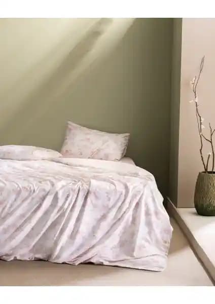 Madame Coco %100 Pamuk Ranforce King Size Nevresim Takımı Pudra Renk