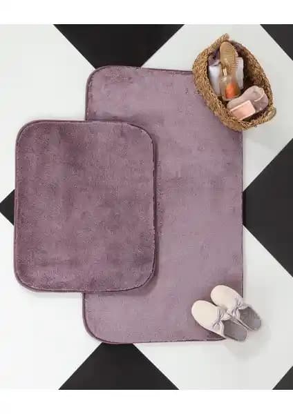 Madame Coco Carol 2'li Banyo Paspası Şık ve Dayanıklı Yumuşak Dokulu Tasarım