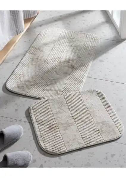 Madame Coco Eze Banyo Paspası Toprak Rengi Kaymaz ve Dayanıklı Tasarım