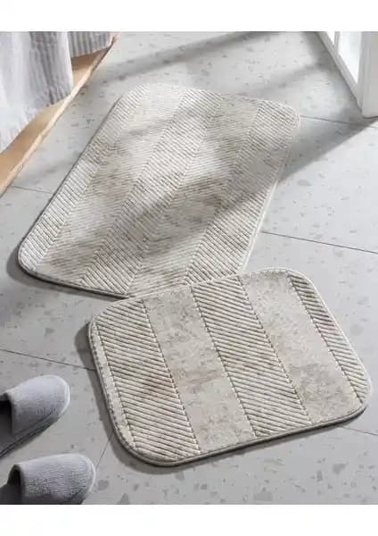 Madame Coco Eze Banyo Paspası Toprak Rengi Kaymaz ve Dayanıklı Tasarım