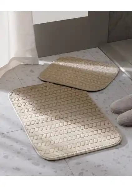 Madame Coco Norris Bej Banyo Paspası: Şık ve Fonksiyonel Banyo Dekorasyonu Ürünü