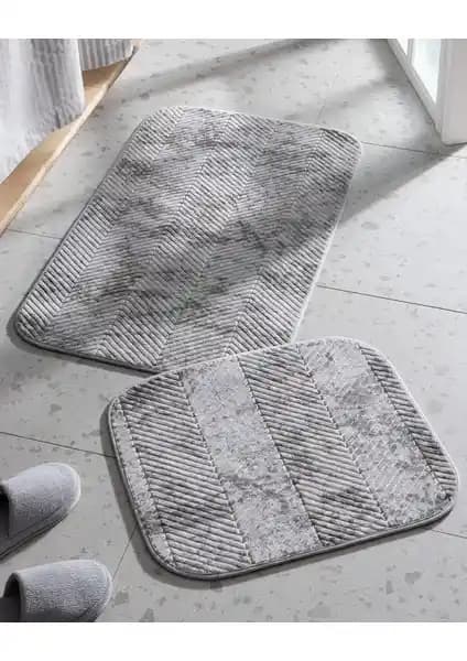 Madame Coco Yumuşak Dokulu Gri Banyo Paspası Konfor ve Estetiği Bir Arada Sunar