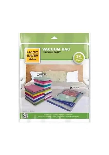 Magic Saver Bag Büyük Boy Vakumlu Hurç ile Hacim Tasarrufu ve Düzen Kolaylığı