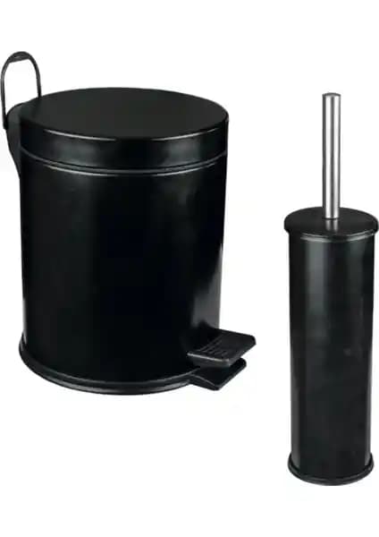 MaxiFlow 2'li Tuvalet Çöp Kovası ve Fırça Seti Modern ve Şık Tasarım Çözüm