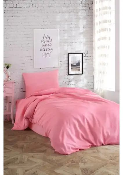 Mertim Tek Kişilik Pembe Nevresim Takımı: Konfor ve Şıklığın Modern Buluşması
