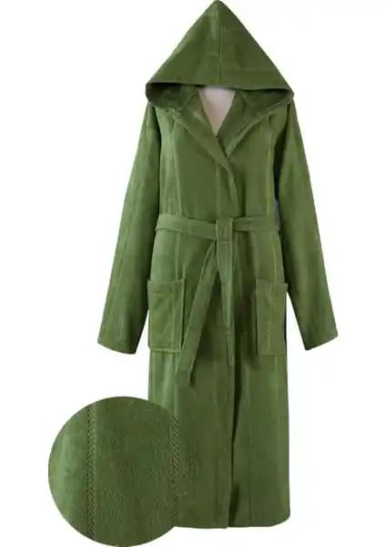 Metis Pamuk Kapüşonlu Unisex Bornoz: Konfor ve Şıklık Sunan Yüksek Kaliteli Tasarım