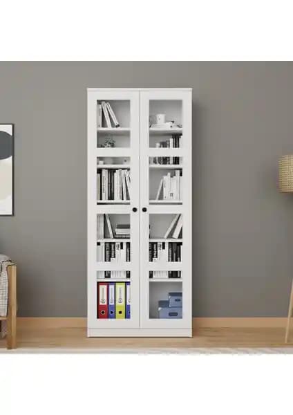 Midoser Lucas Cam Kapaklı Vitrin: Modern ve Çok Amaçlı Depolama Çözümü