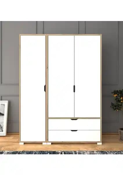 Midoser Mat Beyaz Keçe 3 Kapılı ve 2 Çekmeceli Modern Gardırop Özellikleri ve Kullanıcı Yorumları