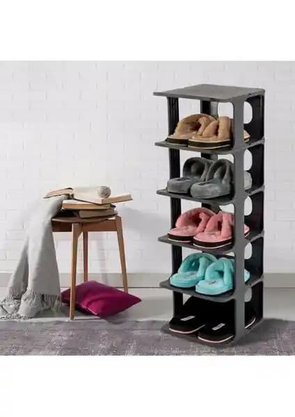 Mim Life Siyah Lüks Ayakkabılık Düzenleyici: Modern ve Kompakt Ev Düzenleme Çözümü