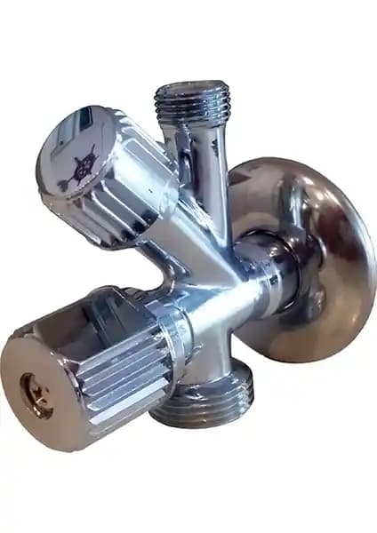 Modern Banyo İçin Çiftli Çatallı Çamaşır Makinesi Arası ve Taharet Muslukları