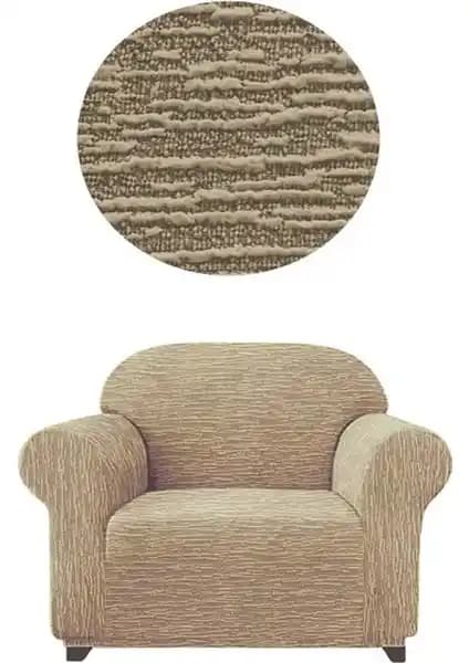 Modern ve Dayanıklı Jacquard Düz Desenli Tekli Koltuk Kılıfı GüzelEvim Tekstil