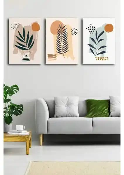 Modern ve Minimalist Kanvas Tablo Seti ile Ev ve Ofis Dekorasyonunuzu Geliştirin