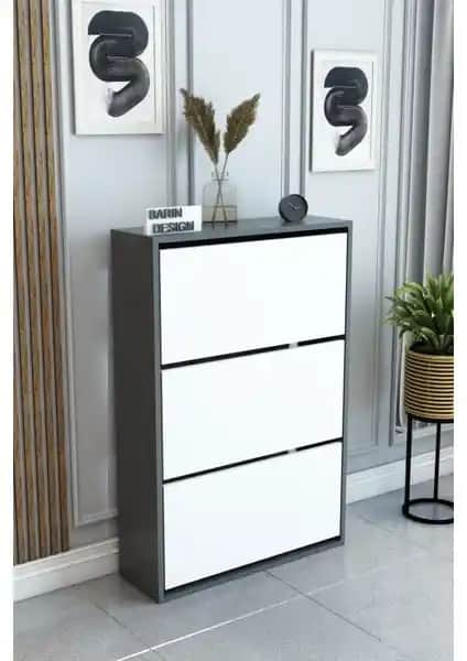 Modern ve Şık Barin Design 3 Raflı Ayakkabılık ile Ev Dekorasyonunuzu Yenileyin