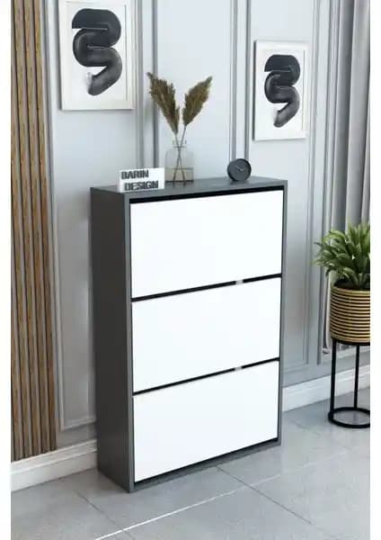 Modern ve Şık Barin Design 3 Raflı Ayakkabılık ile Ev Dekorasyonunuzu Yenileyin