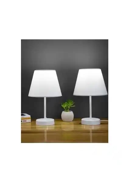 Modern ve Şık Vivido Abajur Beyaz Yatak Odası Masa Lambası Özellikleri ve Tasarımı