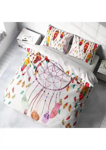 MonoHome Catchers 3D Pamuk Saten Çift Kişilik Nevresim Takımı Yatak Odası Dekorasyonunu Yeniler