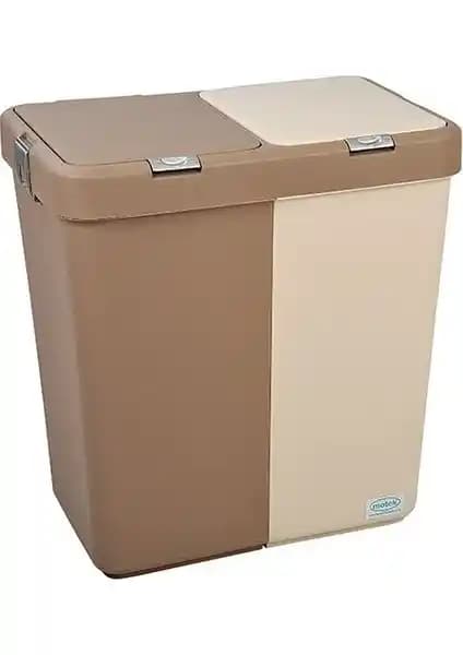 Motek 2'li Dokunmatik Kirli Çamaşır Sepeti Modern ve Kullanışlı Tasarım