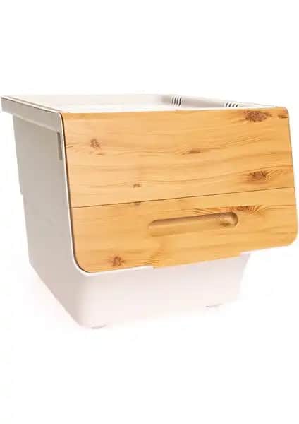 Motek Bambu Çok Amaçlı Tekerlekli Organizer Bebek Odası Düzeni İçin Pratik Çözüm