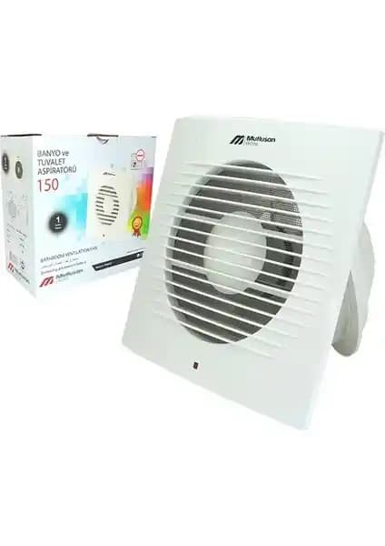 Mutlusan 150L Banyo ve Tuvalet Aspiratörü Güçlü ve Sessiz Çalışma Özelliğiyle Ev İhtiyaçlarına Uygun