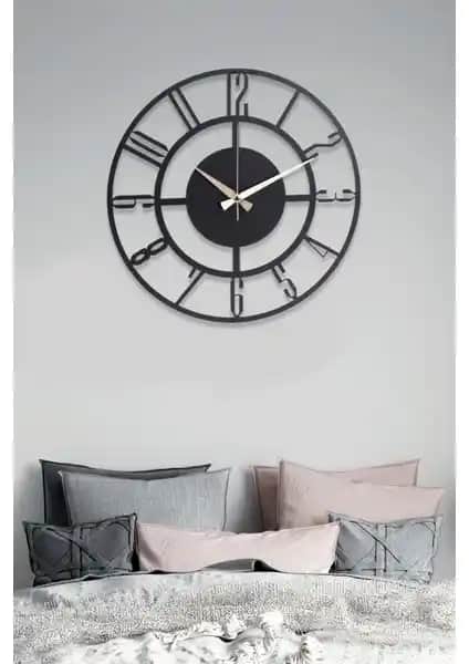 Muyika Bunnela Metal Siyah Duvar Saati: Modern ve Şık Tasarımıyla Dekorasyonunuza Zarif Dokunuş