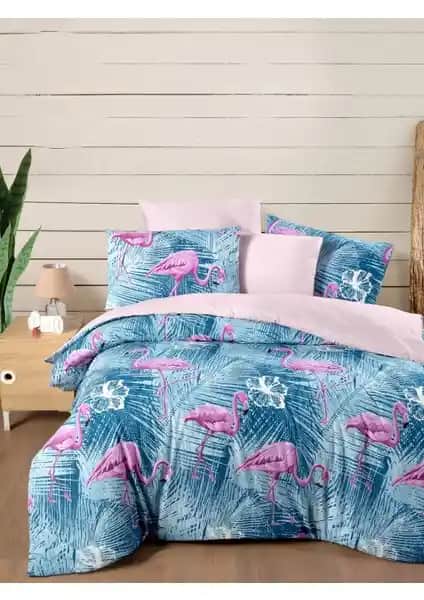 My Story Lastikli Çarşaflı Tek Kişilik Nevresim Takımı Flamingo Şıklık ve Fonksiyonellik