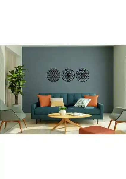 Numa Concept Yaşam Çiçeği Sri Yantra MDF Duvar Dekoru Modern Spiritüel Tasarım