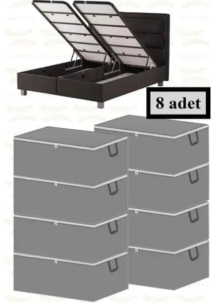 Nutex 8 Adet Baza Altı Çekyat Tipi Hurç ile Evde Düzen ve Pratik Saklama Çözümü