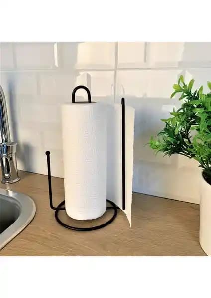 Okyanus Home Siyah Tezgah Üstü Kağıt Havluluk Modern ve Şık Mutfak Dekorasyonu İçin