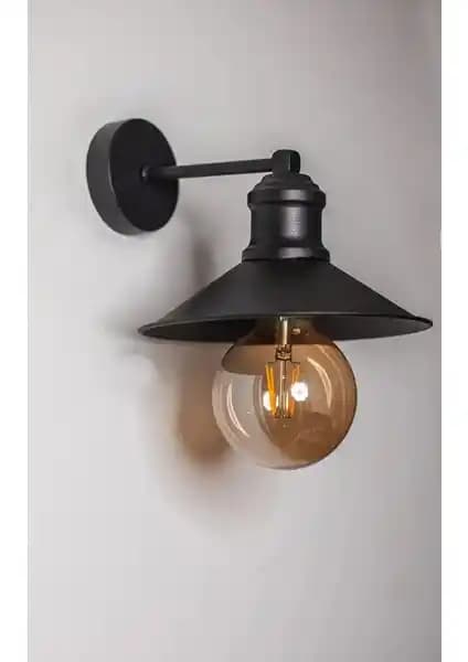 Ömür Avize Retro Siyah Duvar Lambası Aplik: Modern ve Şık Tasarım Özellikleri