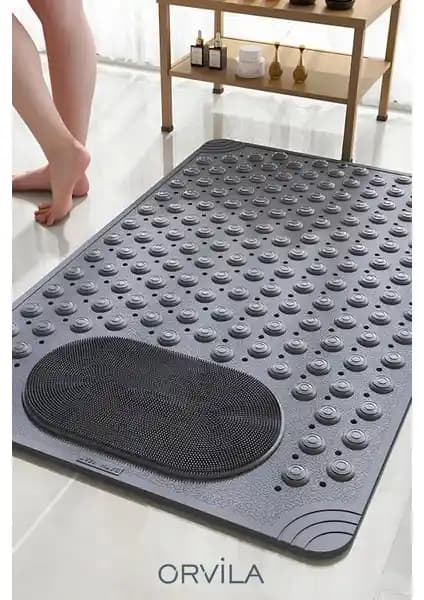 Orvila Masajlı Vantuzlu Banyo Paspası Kaydırmaz Güvenli ve Estetik Tasarım