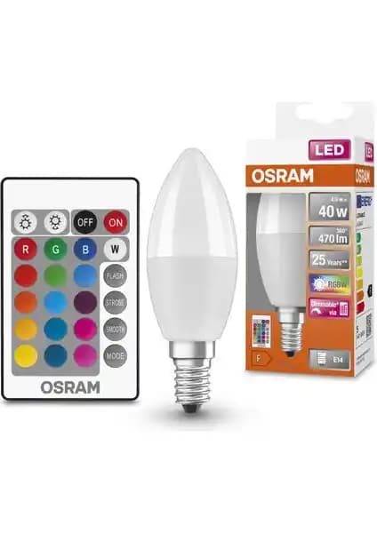 Osram Led 4.9 W RGBW E14 Akıllı Ampul: Renkli ve Enerji Tasarruflu Modern Aydınlatma