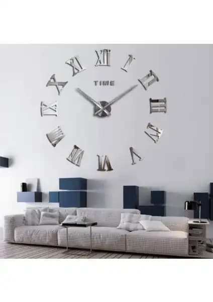 Otantik 3D Roma Rakamlı Duvar Saati: Modern ve Otantik Dekorasyon İçin Şık Seçenek