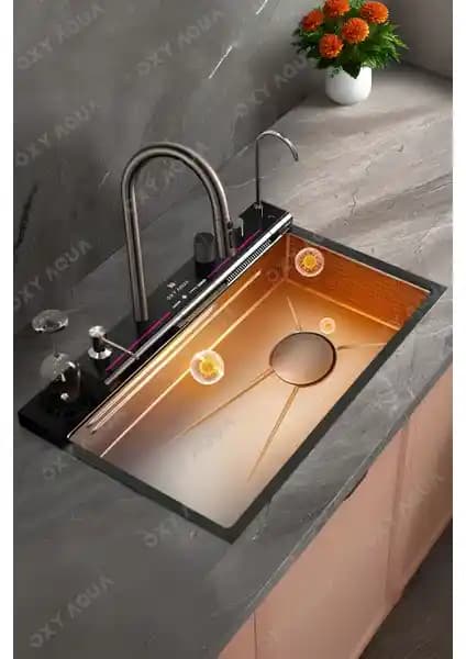 Oxy Aqua Premium Akıllı Teknolojik Mutfak Eviye Seti Modern ve Dayanıklı Tasarım