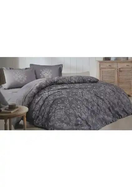 Özdilek Antico Çift Kişilik Ranforce Nevresim Takımı Antrasit Renkli Modern Tasarım