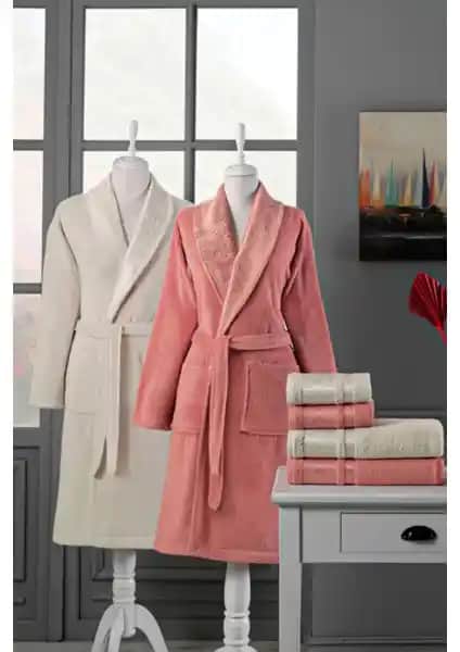 Özdilek Dory Kiremit Bej Aile Seti 1079: Konfor ve Şıklık Sunan Banyo ve Plaj Tekstili