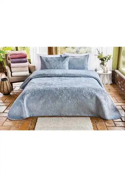 Özdilek Flair Tek Kişilik Indigo Yatak Örtüsü ve Yastık Kılıfı Seti