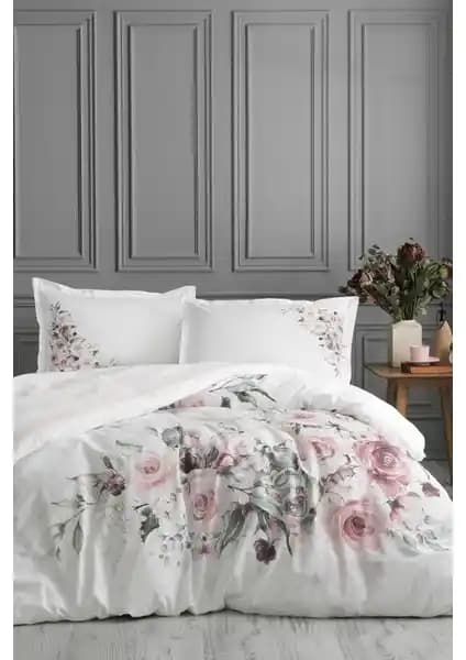Özdilek Marco Rosa Çift Kişilik Beyaz Pamuk Nevresim Takımı Detayları