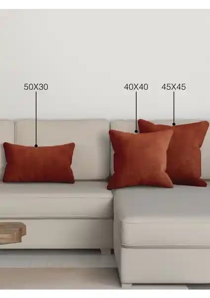 Perle Home Daily Series Tarçın Rengi Kırlent Yastık Kılıfı Şık ve Dayanıklı Dekorasyon Ürünü