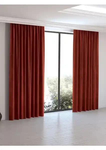 Perle Home Daily Serisi Tarçın Rengi Ada Fon Perde Modern ve Şık Tasarım Özellikleriyle