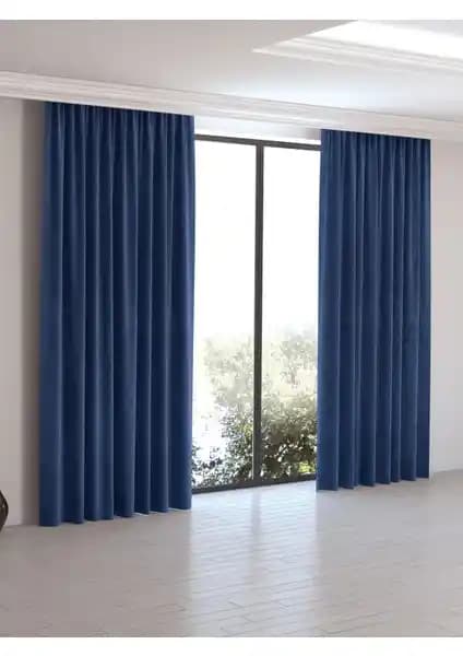 Perle Home Safir Rengi Ada Fon Perde Modern Şıklık ve Fonksiyonellik Bir Arada