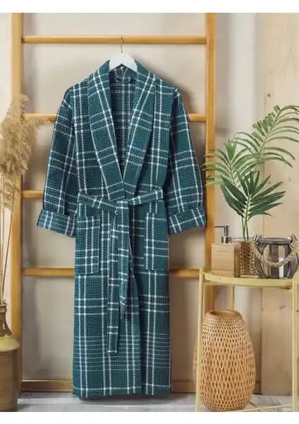 Philippus Yazlık Pike Ekose Erkek Şalyaka Bornoz: Konfor ve Şıklığın Modern Buluşması