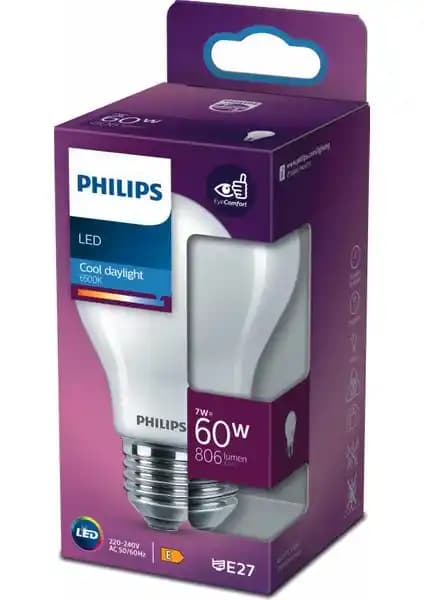 Philips Filament 60W Buzlu Ampul: Modern ve Enerji Verimli Aydınlatma Çözümü